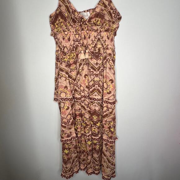 Celobella Stella Tiered Geo Print Midi Dress Size Small - Picture 7 of 10